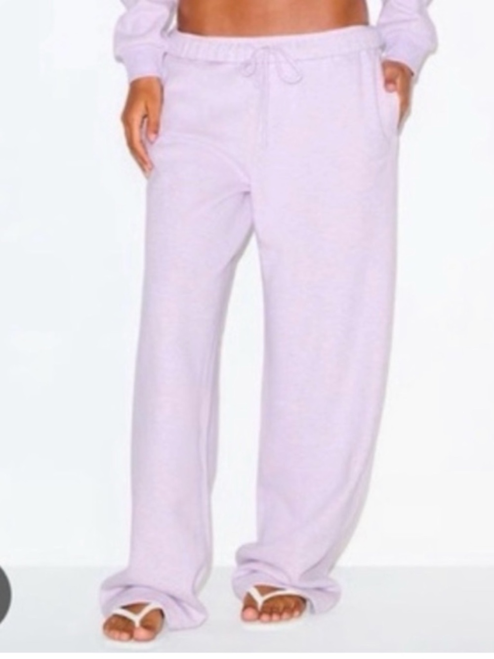 *SOLD* SKIMS Cotton Fleece Classic Straight Leg Pants - SMALL - NWT